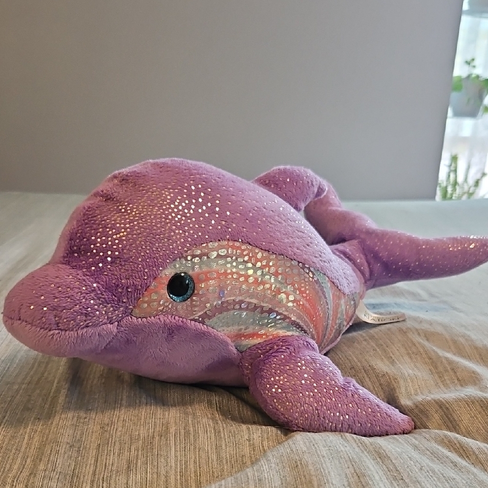 Aurora Purple Glitter Dolphin